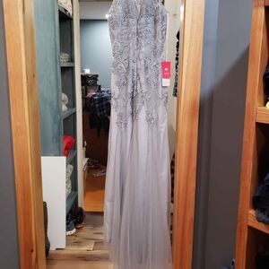 JJ's House Silver Embellished Prom Dress